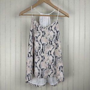 Express Snake Print‎ Cami Tank In Size X-Small, Soft, Flowy, Keyhole Back